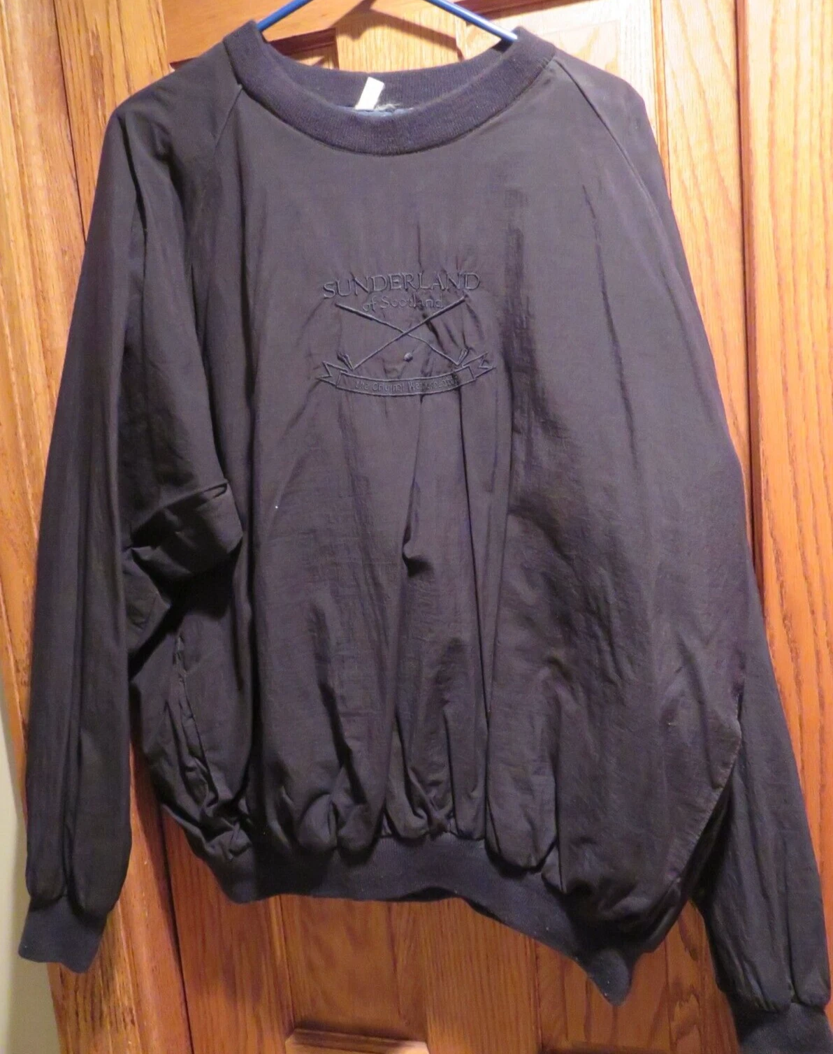 Sunderland of Scotland XL Black Waterproof Weatherbeater Pullover Poskets