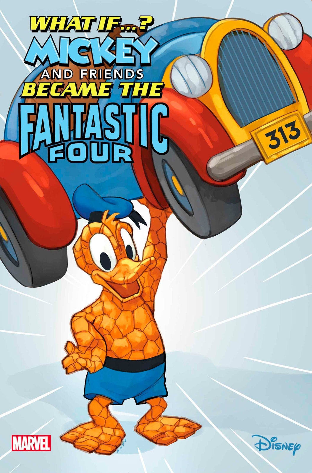 What If Mickey Friends Became Fantastic Four 1 Donald Duck Thing Variant