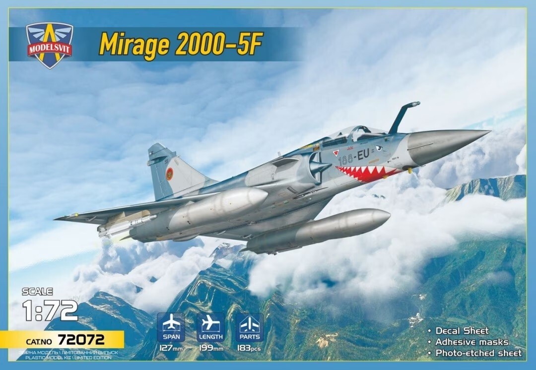 ModelSvit 72072 Model kit 1:72nd scale  Mirage 2000-5F
