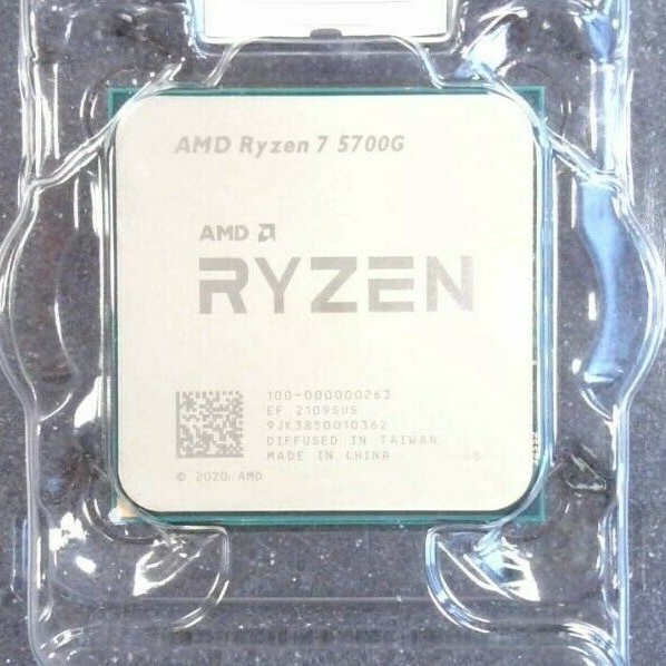 AMD Ryzen 7 5700G Processor (4.6 GHz, 8 Cores, Socket AM4) Desktop