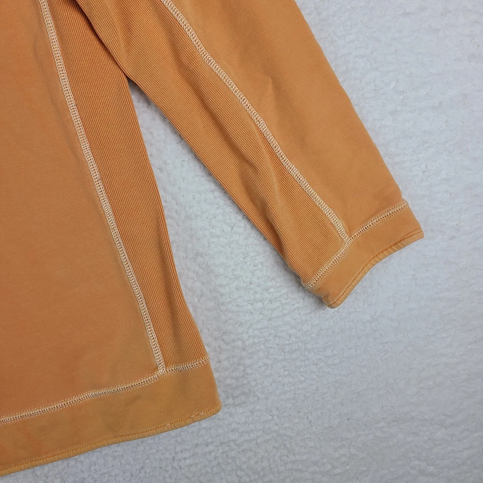 Tommy Bahama Jeans Sweater Mens XL Pale Salmon Orange Quarter Zip Sweatshirt - Image 2 of 4