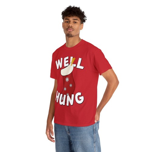 Well Hung Christmas Stocking Funny Graphic Tee Shirt - 第 7/49 張圖片