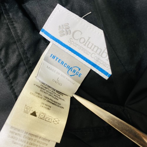 Columbia Sportswear Interchange Hooded Full Zip Black Jacket Youth Boys L 14/16 - Picture 3 of 6