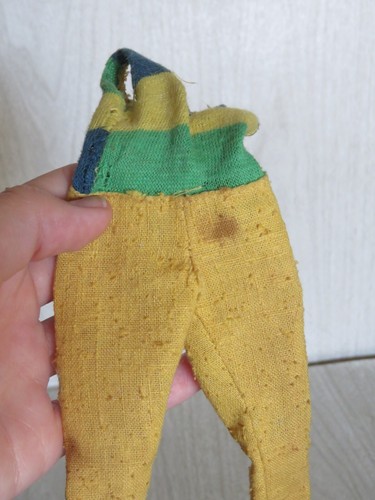 Abito tuta vintage Barbie Francie denim sul 1967 fori macchia COME SI LEGGE - Foto 6 di 15