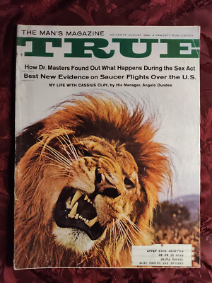 TRUE August 1966 LIONS CASSIUS CLAY MUHAMMAD ALI ANGELO DUNDEE John G. Fuller ++