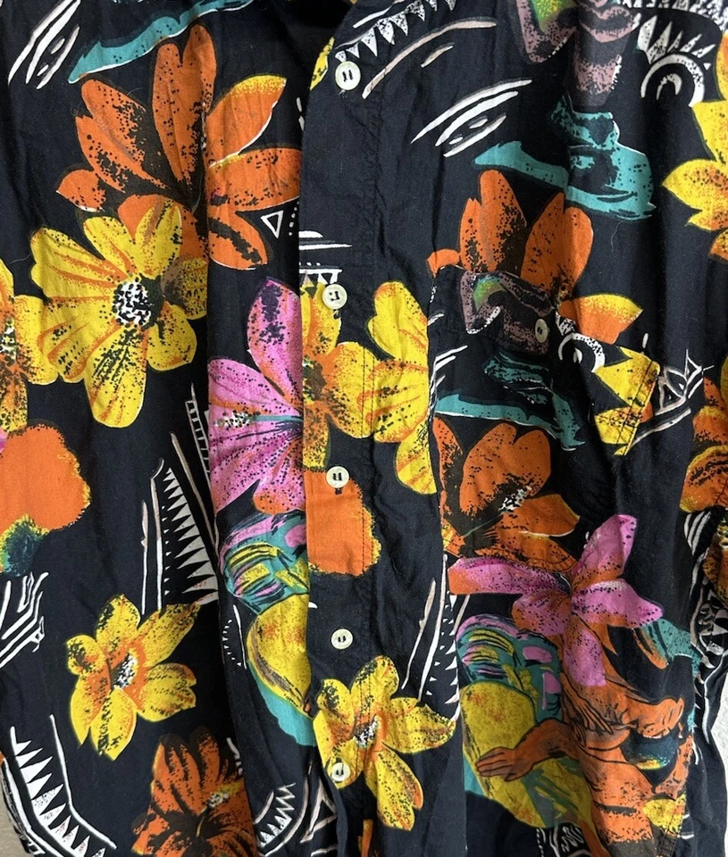 Vintage Tom Tailor Men’s Hawaiian Floral Flower Print Shirt Size XL - Image 2 of 4