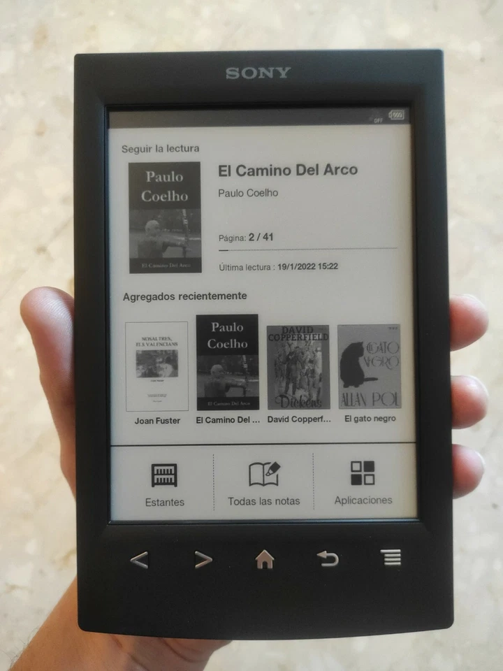 Ebook sony prs t2 reader ereader digital tinta Perfecto Estado!!Ereader Libro - Imagen 2 de 4