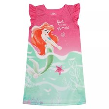 Disney Ariel 'Find Your Inner Mermaid Satinet Nightgown, Gown, Size 4