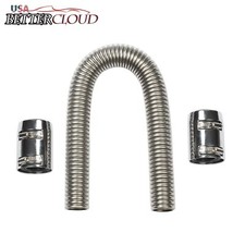 36 Chrome Stainless Steel Radiator Hose Flexible Radiator Hose Set With Caps 36 Chrome Stainless Steel Radiator Hose Flexible Radiator Hose Set With Caps