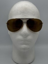 Louis Vuitton Men's Gold Tone Attitude Pilot Sunglasses Z0339U 2016 Sz 61-14
