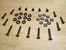 (27 pcs) NEW BLACK INTERIOR SCREWS! FOR CLASSIC/VINTAGE AUTOMOBILES - CAR TRUCKS