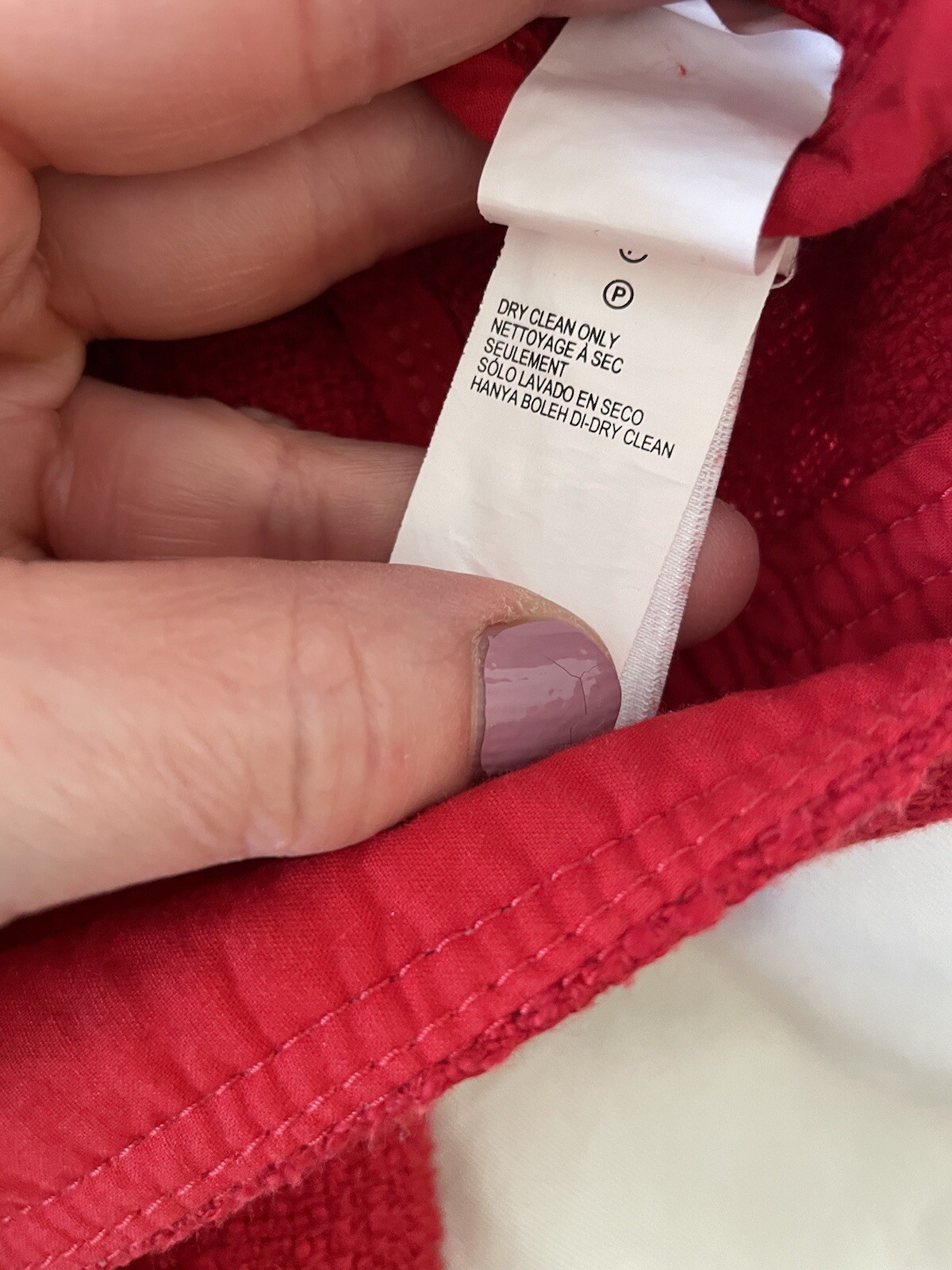 Lucky Brand Jacket Size Medium Red Basic Asymmetr… - image 8