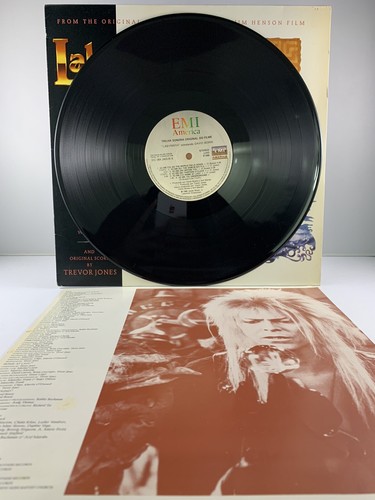 David Bowie Labyrinth OST Lp Vinyl Brazil 1986 NM/VG+ W/ 2 Inserts Rare - Picture 4 of 5