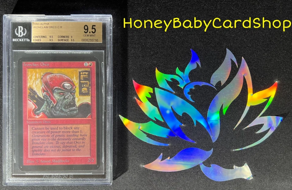 MTG Limited Edition Alpha 1993 Ironclaw Orcs BGS 9.5 GEM MINT Old School 93/94 - Image 4 of 4
