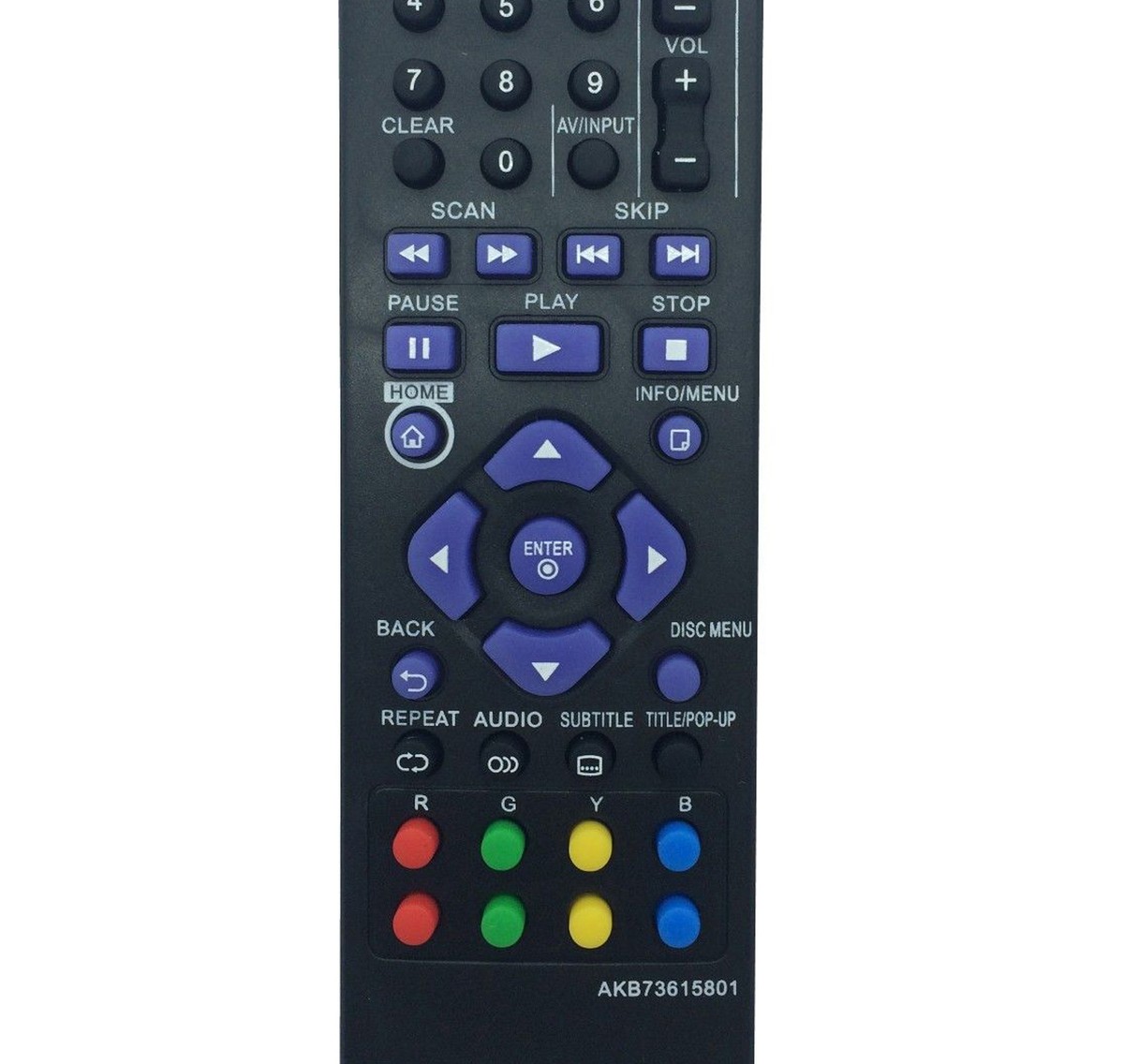 (未使用･未開封品)　Vinabty新しい交換リモートFits for LG TV Blu - ray DVDプレーヤーリモートakb72915206?akb72915238?akb72915252?akb72914201?akb72914207?akb7 df5ndr3 Amazon.com: AKB73215304 Replaced Remote fit for LG Blu-ray