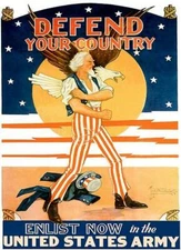 Defend Your Country - 1944 - World War II - Propaganda Poster Magnet