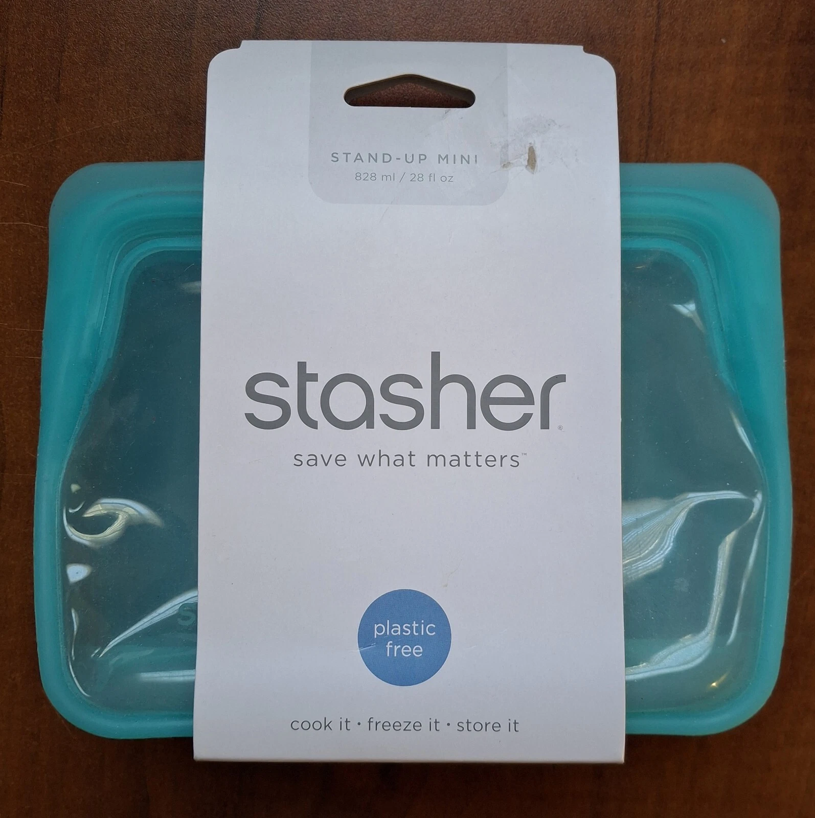 Stasher Stand Up Mini Bag Aqua