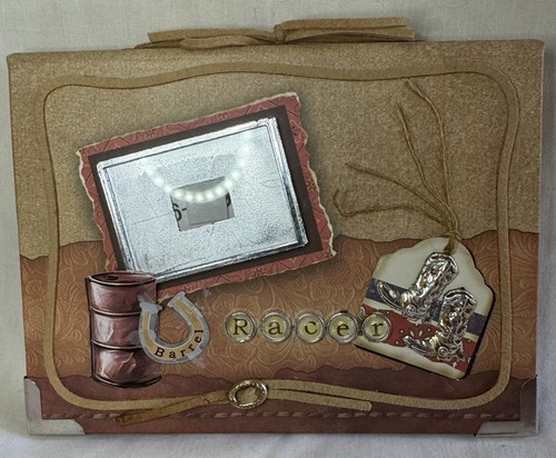 Álbum de fotos Keypoint Barrel Racer Western nuevo en caja - Imagen 2 de 4