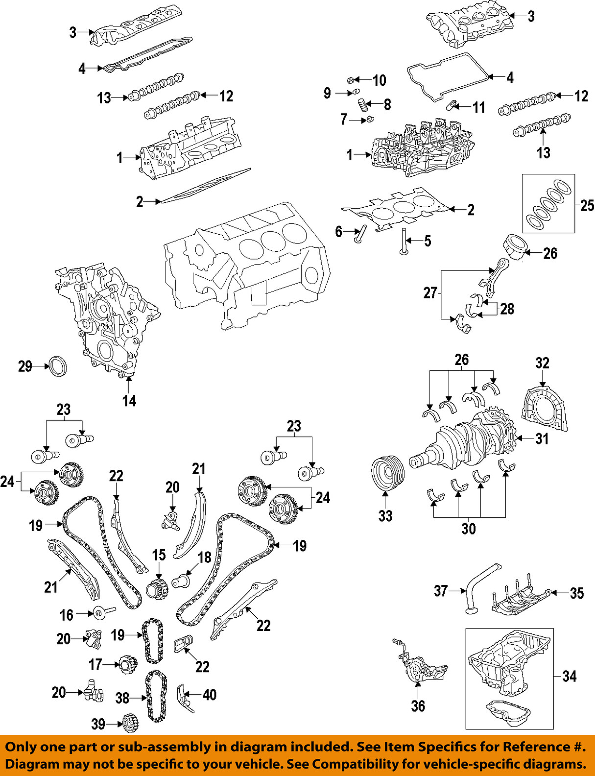 CHRYSLER OEM Connecting Rod Bearing Kit 5184112AF for Engine Repair
