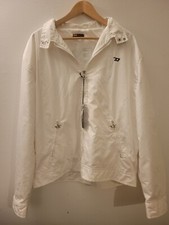 Diesel Mens Jacket White Windbreaker