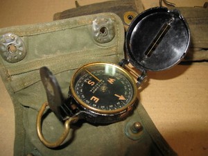 Ww2 Us Lensatic Compass W L E Gurley Troy Ny Engineers Corps Nco Ebay