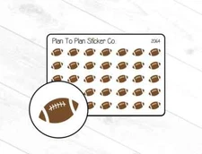 2064~~Football Planner Stickers.