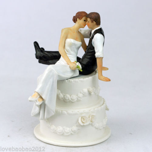 Western Cake Topper Wedding Cowboy Figurine Couple Romantic Look