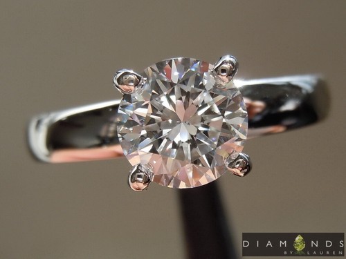 1.03ct E SI1 Round Brilliant Lab Grown Diamond Ring R9674 Diamonds por Lauren - Imagen 7 de 9