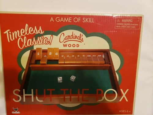 Dice Game, Deluxe Wood. New, never used. "Shut The Box" Cardinal's - Picture 3 of 9