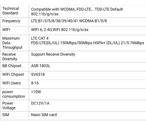 Modem Router 4G LTE Con Scheda SIM Wireless 300MBPS - Foto 11 di 11