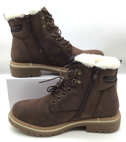 Dream Pairs Womens Brown Winter Boots - Size-8