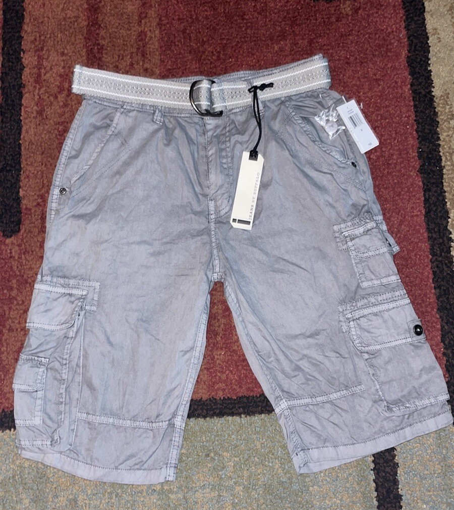 i Jeans By Buffalo Men Size 28 Dolphin Gray 100 Cotton Cargo Shorts