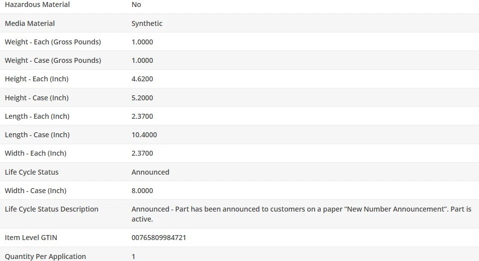 OEM Type Oil Filter WIX for VOLKSWAGEN GOLF ALLTRACK 2017-2019 L4-1.8L - Image 4 of 4