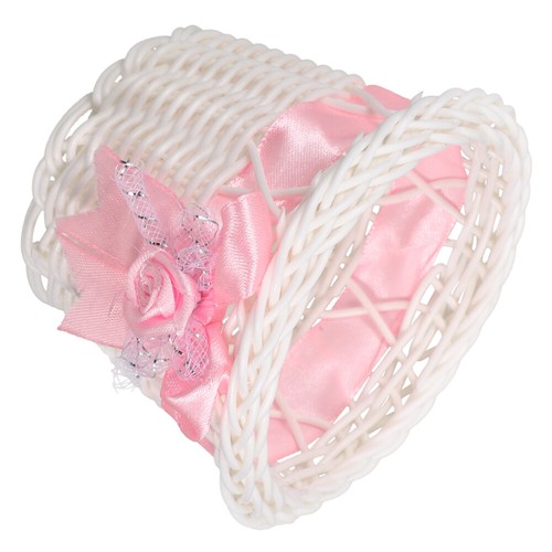 Wedding Candy Container Imitation Rattan Woven Basket Mini Flower Basket Candy - Picture 2 of 12