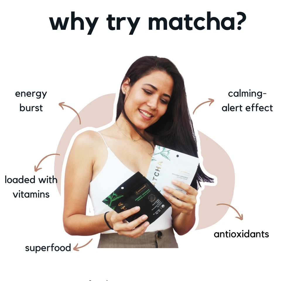 100% Pure Organic Matcha Green Tea Powder Matcha Lattes Te Verde Organico Macha - Image 4 of 4