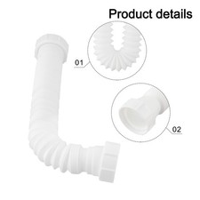 Sink Waste Disposal System with Adjustable Length and Reliable Sealing