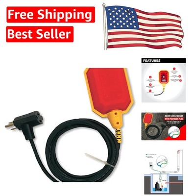 Automated Sump Pump Control Float Switch | Piggyback Plug & Easy Installation