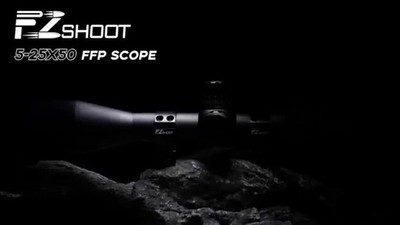 5-25x50 Optical FFP Rifle Scope R-illuminated MOA Reticle For Long
