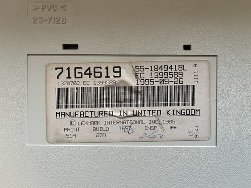 IBM Model M 71G4619 Tastatur Lexmark Ps/2 Qwerty Bulgarisch Kyrillisch - Bild 3 von 5
