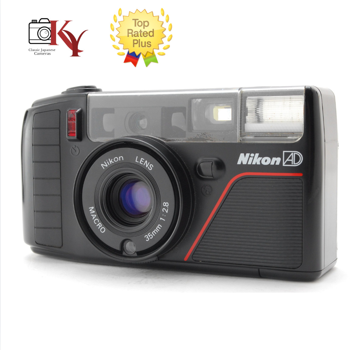 ⏯️[NEAR MINT] Nikon L35 AD3 Pikaichi 3 Point & Shoot 35mm Film Camera From JAPAN