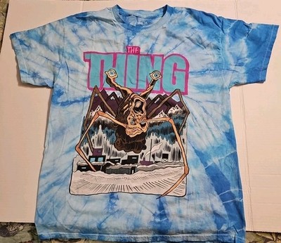 Large Cavity Colors Tee    Tie Dyed The Thing  Horror Very Nice 