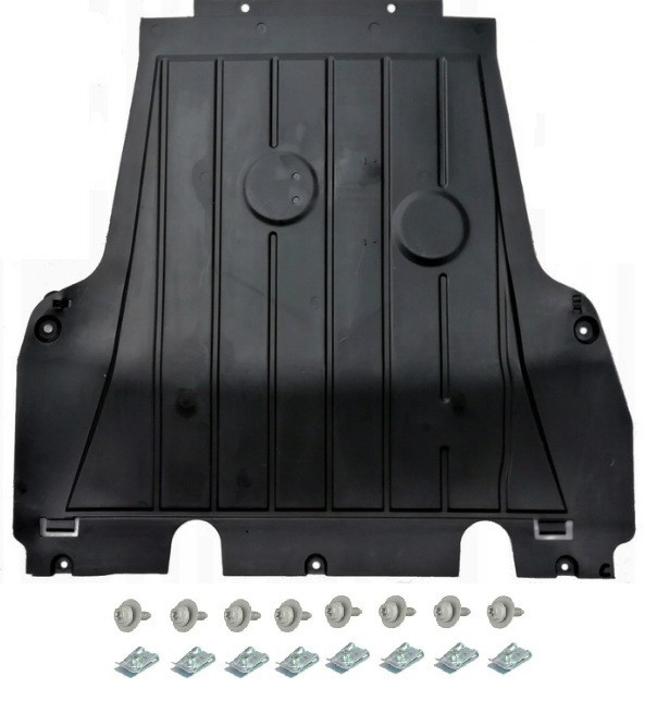 Set de plaques sous moteur Renault Modus 2004-2007 en plastique ultra résistant