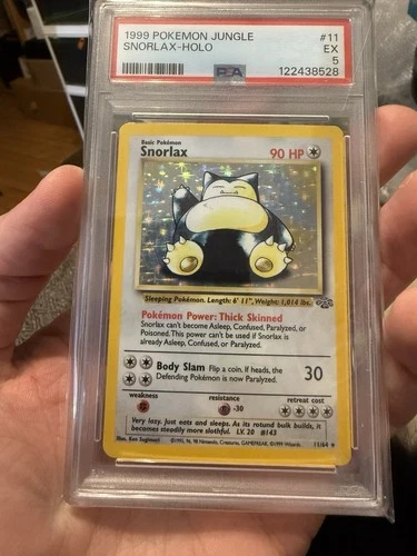 1999 Pokemon Classic Jungle Snorlax PSA 5 HOLO #11/64