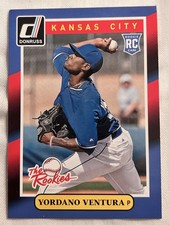 2014 Donruss The Rookies #20 Yordano Ventura Kansas City Royals Rookie Card. rookie card picture
