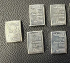 Valcambi a total of 5  1 Gram Silver Bar - NEW Au .999 Pure Silver