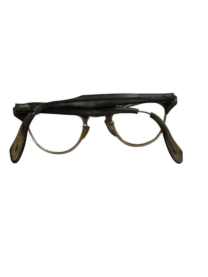 Gafas de ojo de gato retro vintage blancas y doradas años 50 60 mediados de siglo ópticas modernas Foto 2 de 4