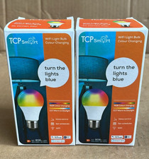 TCP Smart Wi-Fi LED Lightbulb Classic E27 Colour Tuneable White pack of 2