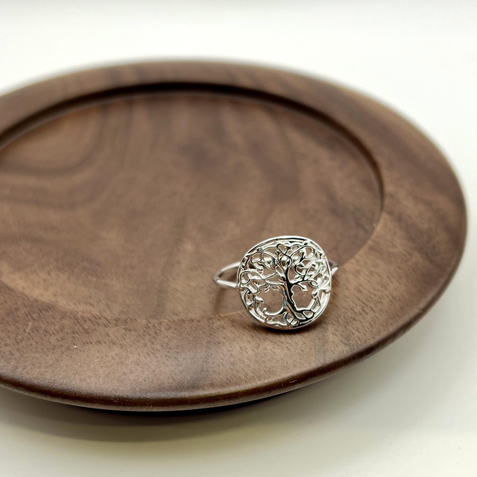 Bague motif arbre de vie argent 925 précieux de haute joaillerie T58