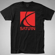 Saturn Logo T-shirt S-series Sl Sc Sw L Gm Parts Ion Vue Tee Car Auto Automotive
