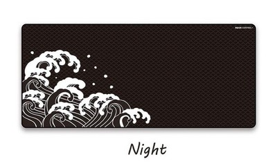 X-raypad Aqua Control Plus Wave Night Mousepad Black White Used